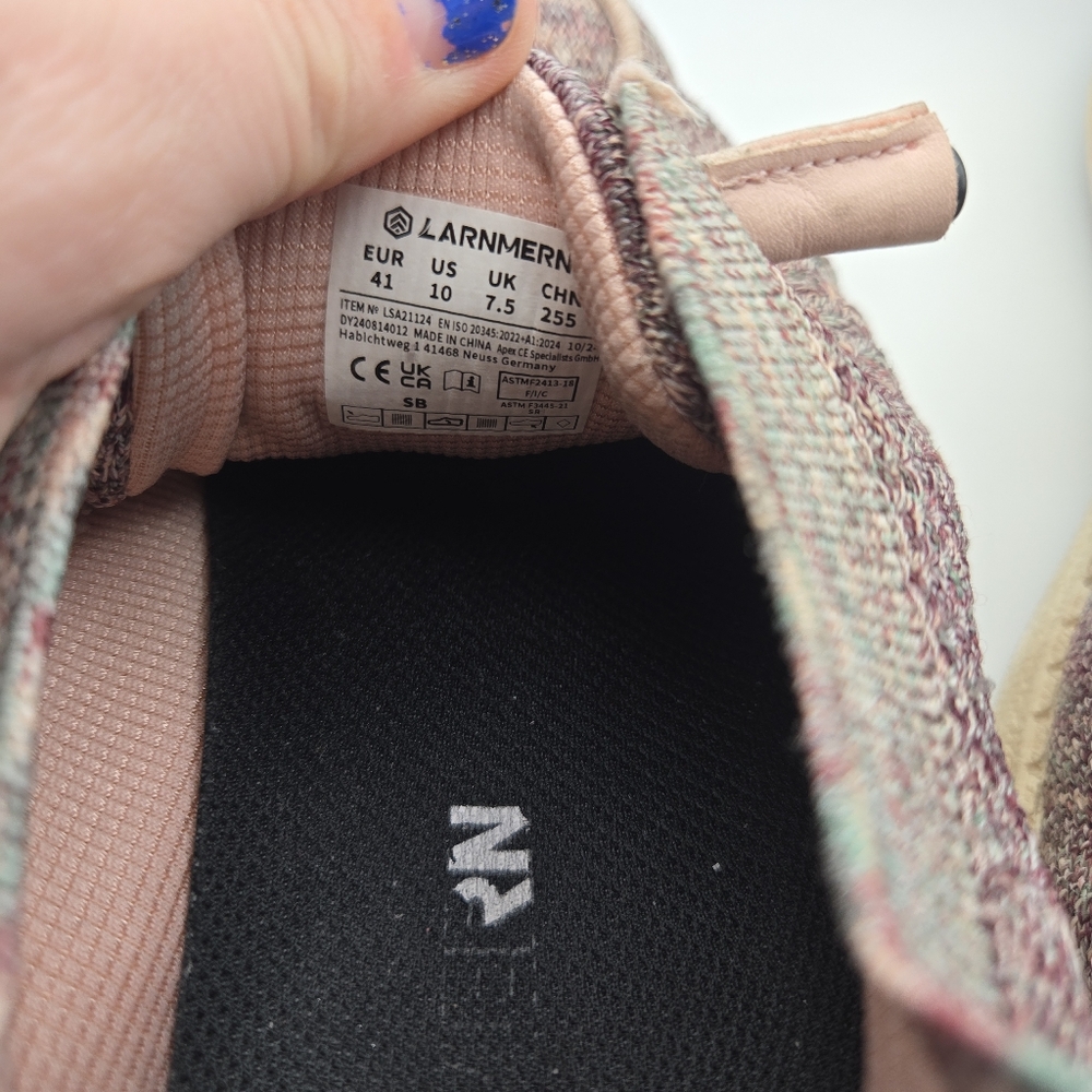 👟 LARNMERN Knit Slip-On Sneakers | Women’s US 10 | Pink Multi Casual Shoes - Picture 3 of 6